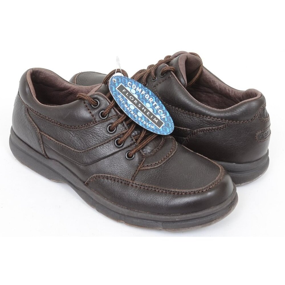 Florsheim Comfortech Men's 9.5 Brown Leather Comfort Shoes Work Office Vacay NEW